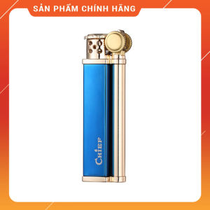 Hộp Quẹt Bật Lửa xăng đá Chief CF-002 thiết kế đẹp độc lạ - dùng xăng bấc đá cao cấp