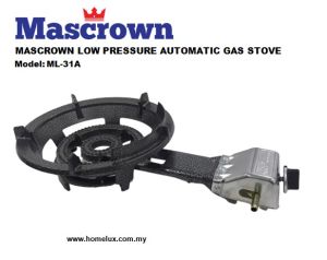 MASCROWN LOW PRESSURE AUTOMATIC GAS BURNER ML SERIES ML-31A Tungku Dapur Gas Masak