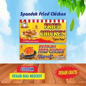 Banner Spanduk Fried Chicken Geprek Bisa Request Desain
