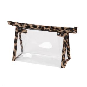Clear Cosmetic Bag Leopard Cosmetic Bag Waterproof Transparent Makeup Bag Portable Storage Bag Travel Toiletry Bag