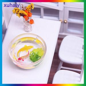 xuhaiy 1 chiếc bát Cá Koi cá vàng mô phỏng nhà búp bê thu nhỏ đồ chơi phụ kiện tự làm
