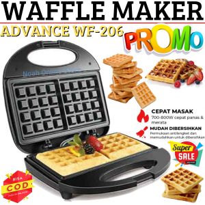 Alat Pemanggang Waffle Maker Advance WF-101 / WF-206 - Cetakan Waffle 2 Lapis Advance WF101 / WF206 Alat Pemanggang Roti - Pencetak Roti Tidak Lengket~NOS