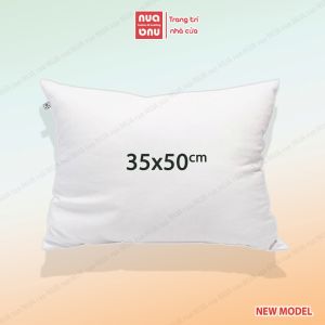 Ruột gối nằm bông gòn polyester 15D ruột gối ôm 1000 gram cao cấp ruột gối 50x7045x6535x50 màu trắng có khóa(1 chiếc)