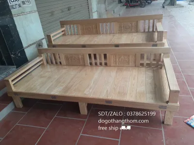 giường ghế gấp gỗ sồi 1m21m6 phòng khách phòng ngủ