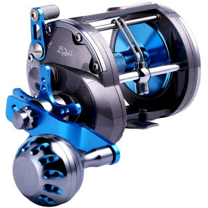 Sougayilang Gulungan Trolling Alat Gulungan Pancing Drum Wheel Trolling Reel Full Metal Boat Saltwater Reel -Ringan Pancing Samudera Tangan Kanan