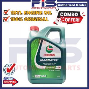 FIS Castrol Original Engine Oil Magnatec 10W-40 4Liter SN/CF ACEA A3/B3 Semi Synthetic Minyak Hitam Enjin Kereta 10W40