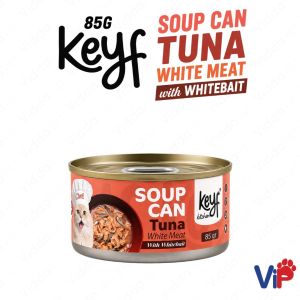 85g KEYF SOUP CAN TUNA Wet Cat Food Soupy Mealtime Topper
