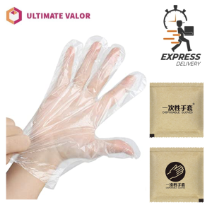 SG SELLER Disposable Plastic Gloves for Home Kitchen Restaurant