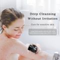 FREATECH Silicone Body Scrubber Gentle Exfoliating Bath Shower Body Cleansing Brush, More Hygienic Than Loofah, Easy to Clean and Durable, for Men Women Kids, Sensitive Skin, Black. 