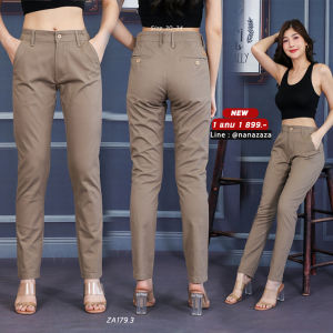 (พร้อมส่ง) NANAZAZA - ZA179 กระบอกผ้า cottonผสมspandex ยืด ทำ3สี ยืดได้2นิ้วจากsize