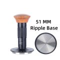 SIXUL SUS304 Dụng cụ nén cà phê cho máy pha cà phê Espresso có dấu hiệu Tự động phát hành Dụng cụ nén cà phê lò xo Chuyên nghiệp Tay cầm bằng gỗ óc chó Búa đập bột cà phê Pha cà phê. 