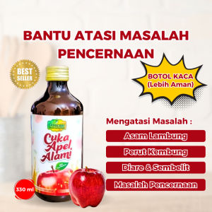 Syifacare - Cuka Apel Alami 330ml - Natural Apple Cider Vinegar Premium With The Mother