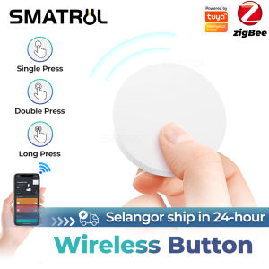 SMATRUL Tuya Zigbee Smart Key Switch Scene Switch Multi-Scene Intelligent Linkage Wireless mini Smart Button Remote Control Smart Home Work With Zigbee Gatewa voice control For Alexa/Google Home/天猫精灵