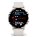 GARMIN vivoactive 5 Ivory/Cream Gold Fitness GPS Watch Sleep Management / Fitness Age / Nap Detection / Suica Compatible / Heart Rate Sensor / Stress Level Measurement / iOS and Android Compatible / 11 Days Battery Life /. Smartwatch [Japan. 