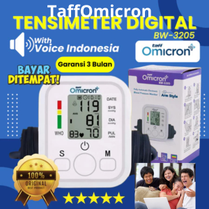 COD TaffOmicron Tensimeter Alat Pengukur Tekanan darah tinggi otomatis bahasa indonesia - BW-3205