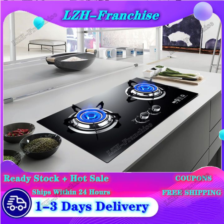 TwoWay Gas Stove/ Builtin Hob Tempered Glass HGA402K Lazada PH