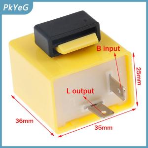 PkYeG 12V 2 Pin có thể điều chỉnh tần số LED flasher Relay bật tín hiệu blinker chỉ số