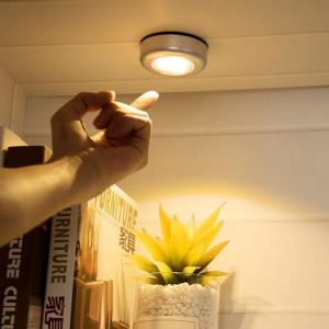 SKY E-COMMERCE CO.Ltd Touch LED Faucet Night Light Mini Wireless 3 LED Lights For Cabinet Wall Light Stair Night Light