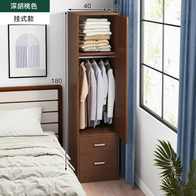 Wardrobe Simple Household Single Door Wardrobe Modern Loft Cabinet Childrens Wardrobe Storage Cabinet