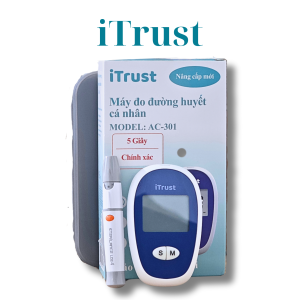 Máy Đo Đường Huyết Chính Hãng Itrust AC-301 Giá Rẻ ( không que thử và kim chích )