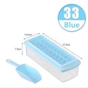 33/77 Grid Ice Cube Tray Set Food-Grade Silicone Ice Blocks Moulds Kitchen Tools DIY Ice Maker Moulds for Whisky Cocktail Cola