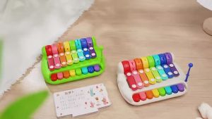 2 in 1 Kids Musical Piano Xylophone Toy Educational Learning Instrument Early Development Gift