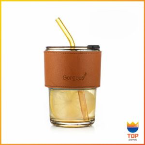 Top แก้วน้ำ แก้วกาแฟ  400ml สไตล์มินิมอล ทนความร้อนได้ดี  พร้อมส่ง  Coffe cup