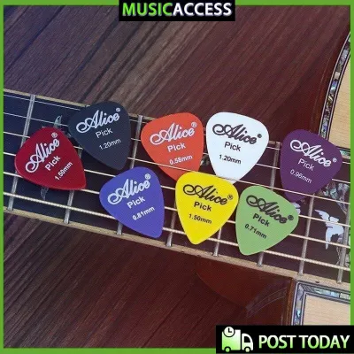 10pcs Alice 0.96mm Smooth ABS Celluloid Guitar Picks Plectrum Electric Guitar pick