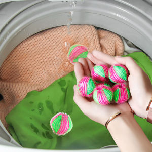 6pcs Washing Laundry Hair Removal Ball Clothes Personal Care Washing Machine Cleaning Ball Grabs Fuzz Hair Cleaning Tools