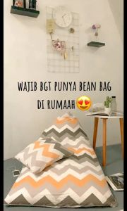 Cover bean bag sarung sofa bean bag motif size Dewasa