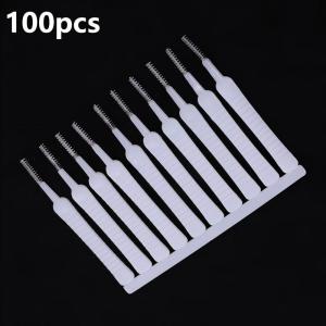 100Pcs Nylon Small Cleaning Brush Shower Head Anti-Clogging Bathroom Kitchen