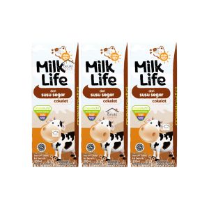 3PCS Milk Life Chocolate UHT Susu Segar Rasa Coklat