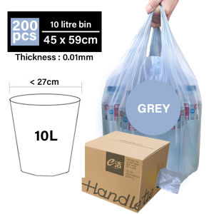[200PCS] ROCO Leakproof Garbage Bag Singlet Handheld Disposable Trash Bag Beg Sampah Point-off Plastic Sampah