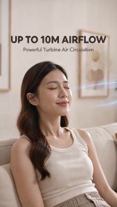 IUIGA 3D Air Circulator Fan - 360° Oscillation 10M Long-Range Airflow Remote Control Quiet Cooling