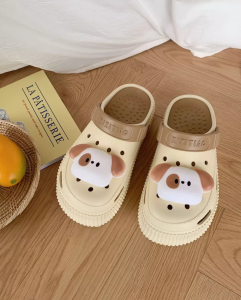 free jibbitz Summer detachable non-slip platform sandals Cute eva puppy womens shoes