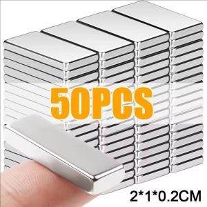 5/10/20/50/100Pcs Neodymium Rectangular Magnet for Tool Storage Office Science Education Refrigerator Magnets 20x10x2mm Super Powerful Strong Magnetic Permanent