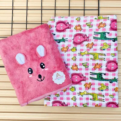 Paket Hemat Handuk Bayi + Perlak Bayi Baru Lahir ASEUPAN BABY