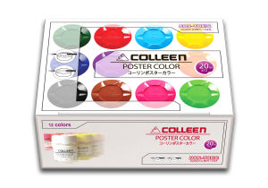 สีโปสเตอร์ COLLEEN Poster Colors size 20 ml. 6 สี 12 สี จัดส่งพร้อม พู่กัน และจานสี ครบชุด