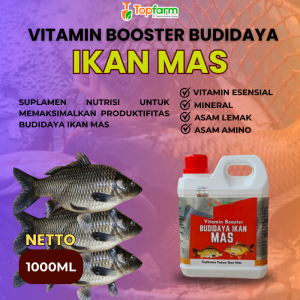 Vitamin Ikan Mas/ Vitamin Ternak Ikan Mas/ Vitamin Ikan Mas Cepat Besar/ Vitamin Pembesar Ikan Mas/ Vitamin Penambah Nafsu Makan Ikan Mas/ Multivitamin Untuk Pertumbuhan Ikan Mas/ Vitamin Budidaya Ikan Mas