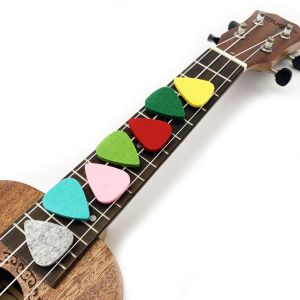 Wool Felt Ukulele Picks Plectrum for Nylon String Instruments Guitar Ukulele Picks Accessories