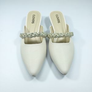 Sendal Pesta Kepang  Heels Hak Kaca 3 cm