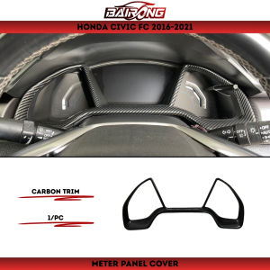 [BAIRONG]Honda Civic Fc G10 2016-2021 Forged Carbon Trim Meter Panel Lining Trim Garnish Cover For Civic Fc