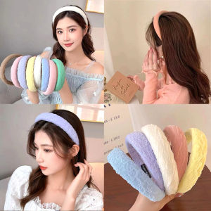 Thời Trang Nhiều Màu Sắc Băng Đô Lưới Xốp Băng Đô Quấn Tóc Phong Cách Hàn Quốc Ngọt Ngào Đa Năng Phụ Kiện Tóc Cho Nữ