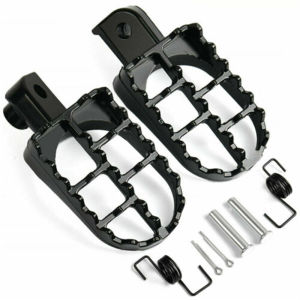 เท้า Footpegs เท้าเหยียบเท้าสำหรับ Honda Yamaha Kawasaki BMW CR80 CR85 XR50 XR70 KLR650 CR CRF XR PW50 PW80