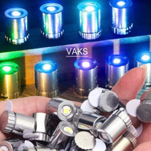 COMBO 50 ĐÈN LED chiếu thẳng hình trụ mini-  dùng pin 7 MÀU CÓ CHỚP - Trang trí tiệc tùng đèn trung thubong bóng