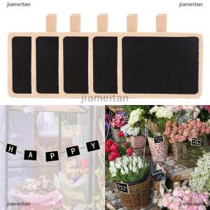 [COD] jiameitan 10ชิ้นกระดานดำไม้ขนาดเล็กบันทึกข้อความกระดานตกแต่งบ้านร้านค้า