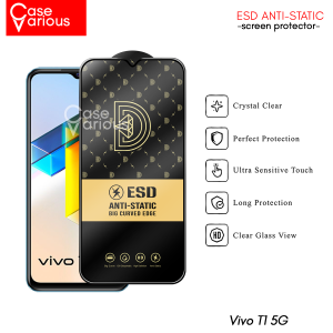 Paket 3in1 Tempered Glass Vivo T1 5G Anti Gores Layar Anti Static Free Tempered Camera + Skin