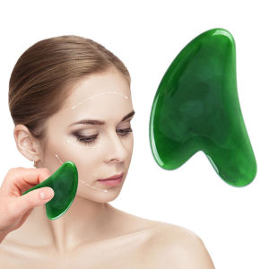 Aphro Rose Quartz Jade Guasha Inspired | Facial Massage Scraping Tool Gua Sha Tool Reduce Puffiness