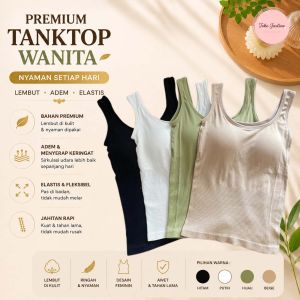 Vaya LB01 Singlet Bra Wanita Elastis Tanktop Cup