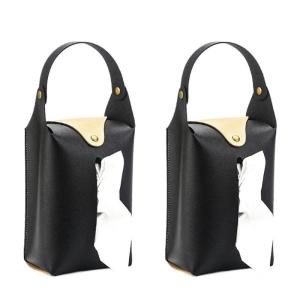 Gói của 2 chất liệu da PU treo hộp đựng khăn giấy khăn giấy Refill Box Đối với trang chủ và xe sử dụng phong cách nhà bếp Hộp đựng khăn ăn